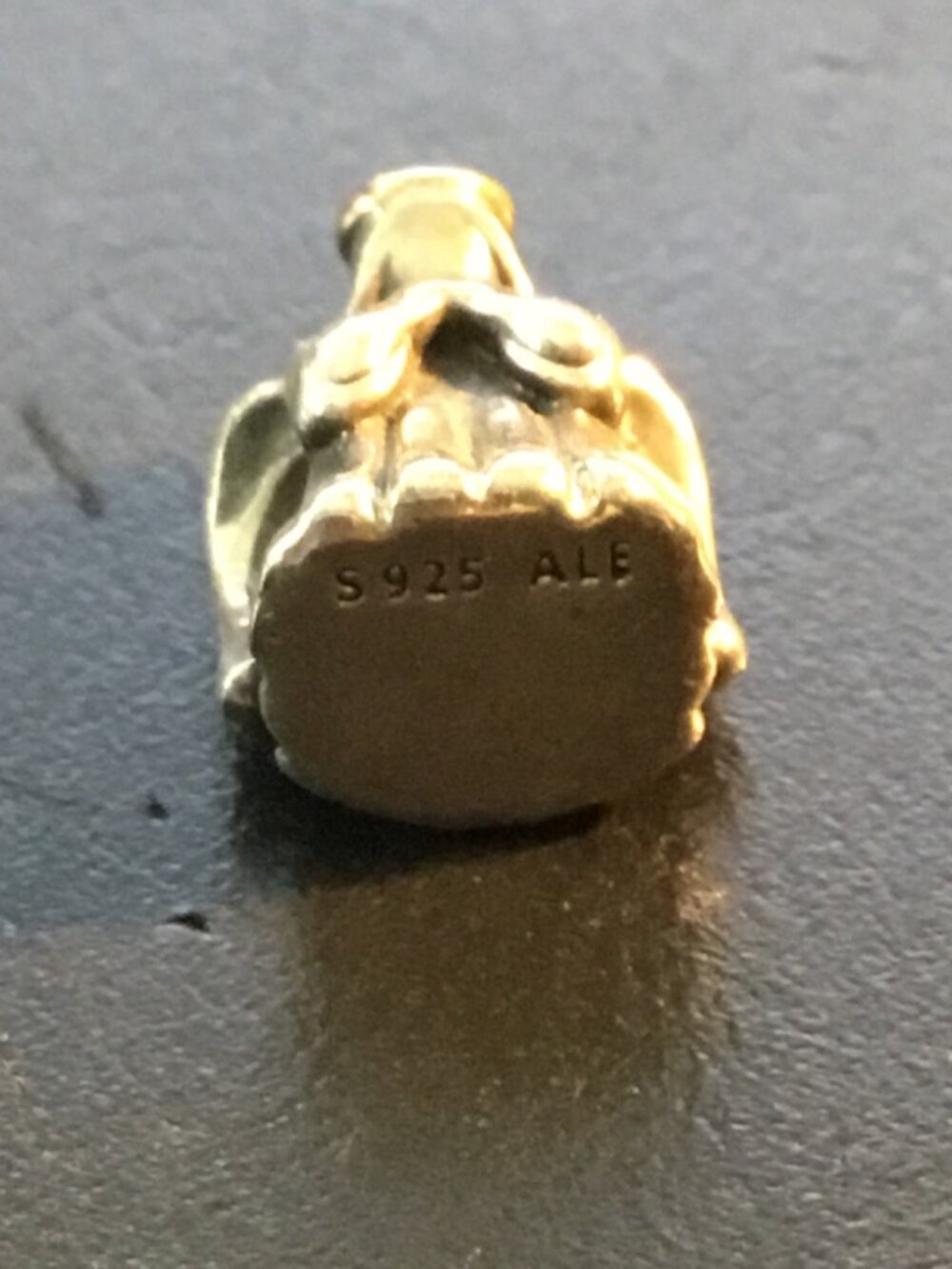 Pandora Sterling Silver 925 ALE & 14k Yellow Gold Divine Angel Halo Charm - Picture 5 of 6